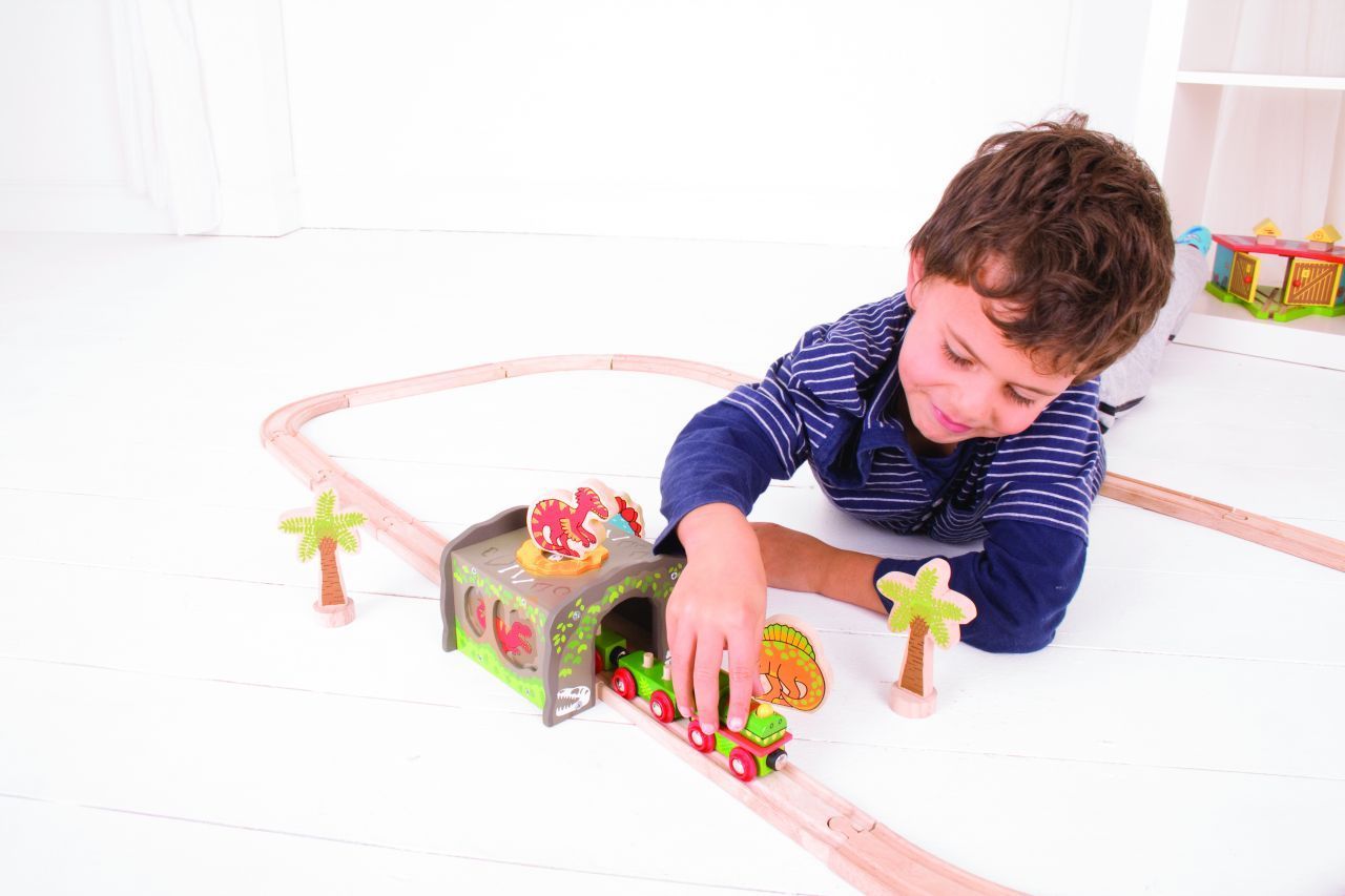 Vláčkodráha tunely - Dinosauří tunel, T-Rex (Bigjigs) - obrázek 12