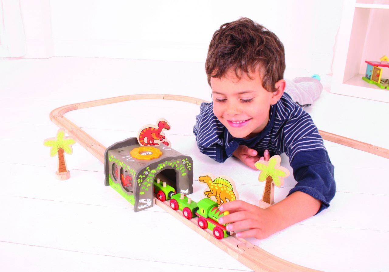 Vláčkodráha tunely - Dinosauří tunel, T-Rex (Bigjigs) - obrázek 13