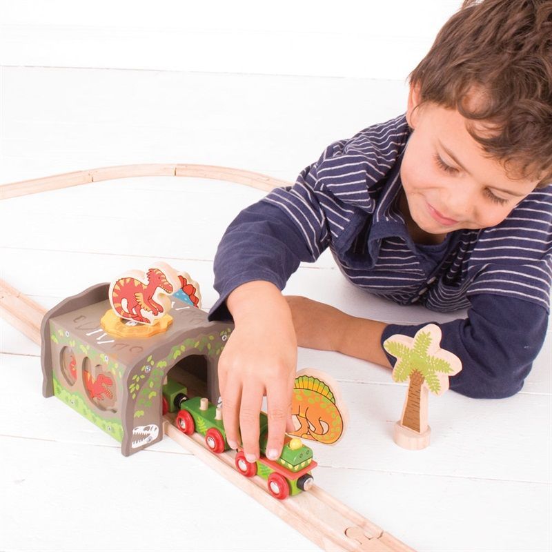 Vláčkodráha tunely - Dinosauří tunel, T-Rex (Bigjigs) - obrázek 15