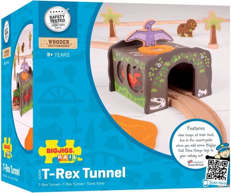 Vláčkodráha tunely - Dinosauří tunel, T-Rex (Bigjigs) - obrázek 16