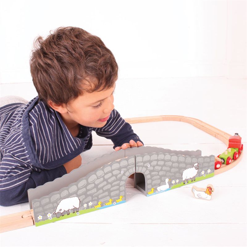 Vláčkodráha mosty - Farma most, Obloukový (Bigjigs) - obrázek 3