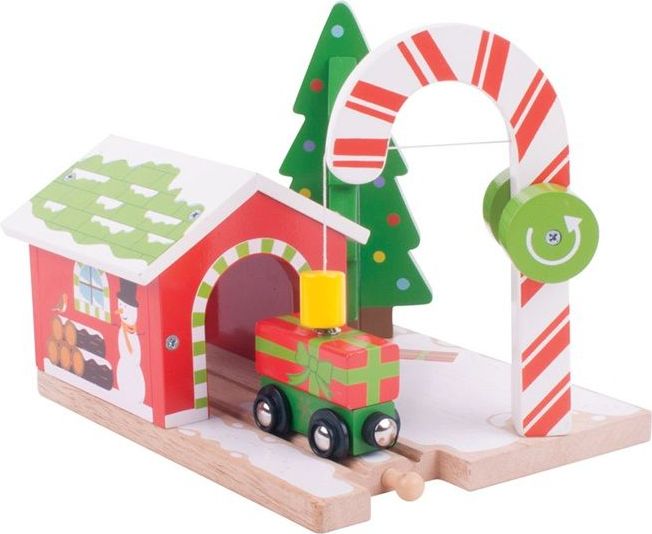 Bigjigs Rail Vánoční jeřáb - obrázek 1