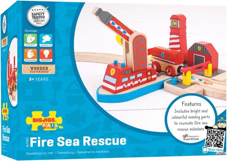 Bigjigs Rail Hasiči mořští záchranáři - obrázek 5