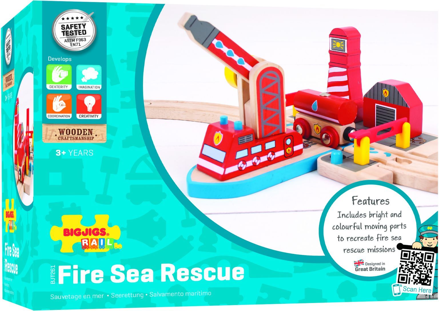 Bigjigs Rail Hasiči mořští záchranáři - obrázek 16