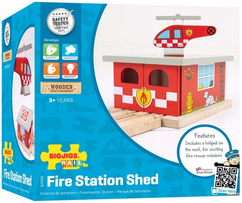 Bigjigs Rail Depo hasičská stanice - obrázek 4