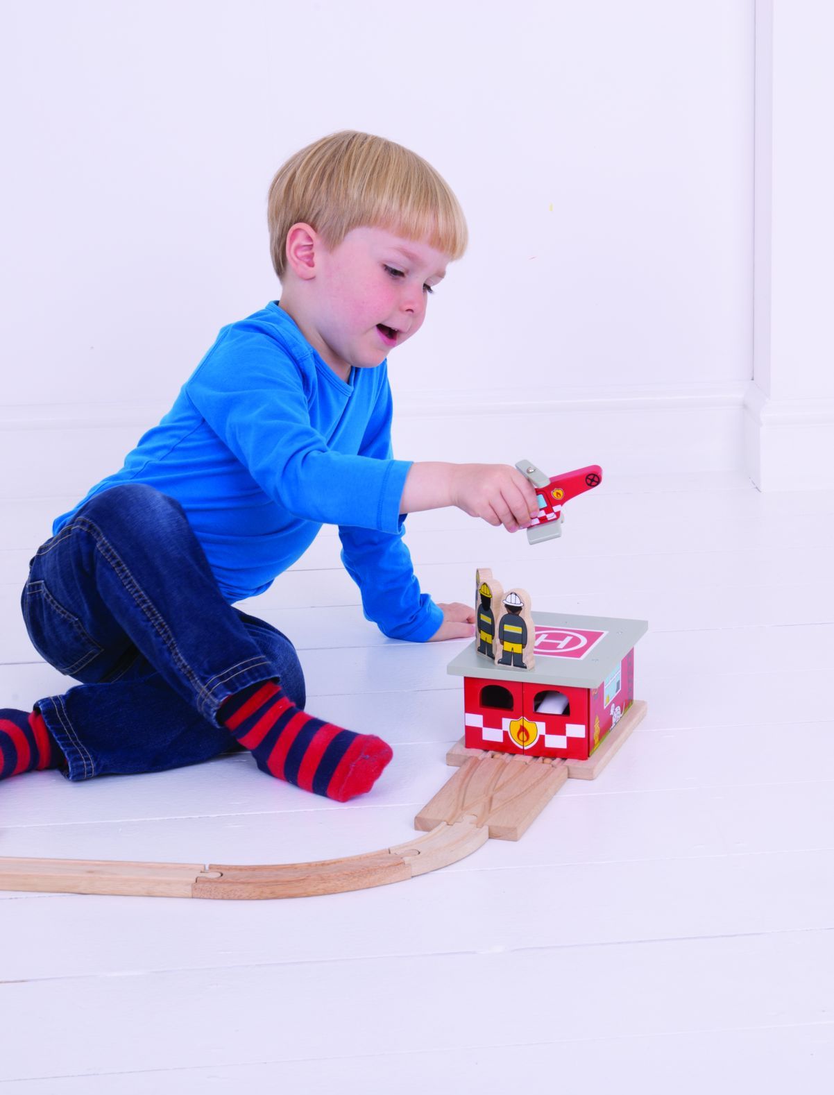 Bigjigs Rail Depo hasičská stanice - obrázek 10