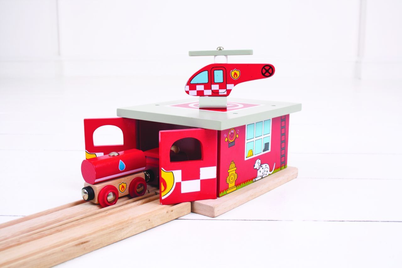 Bigjigs Rail Depo hasičská stanice - obrázek 18