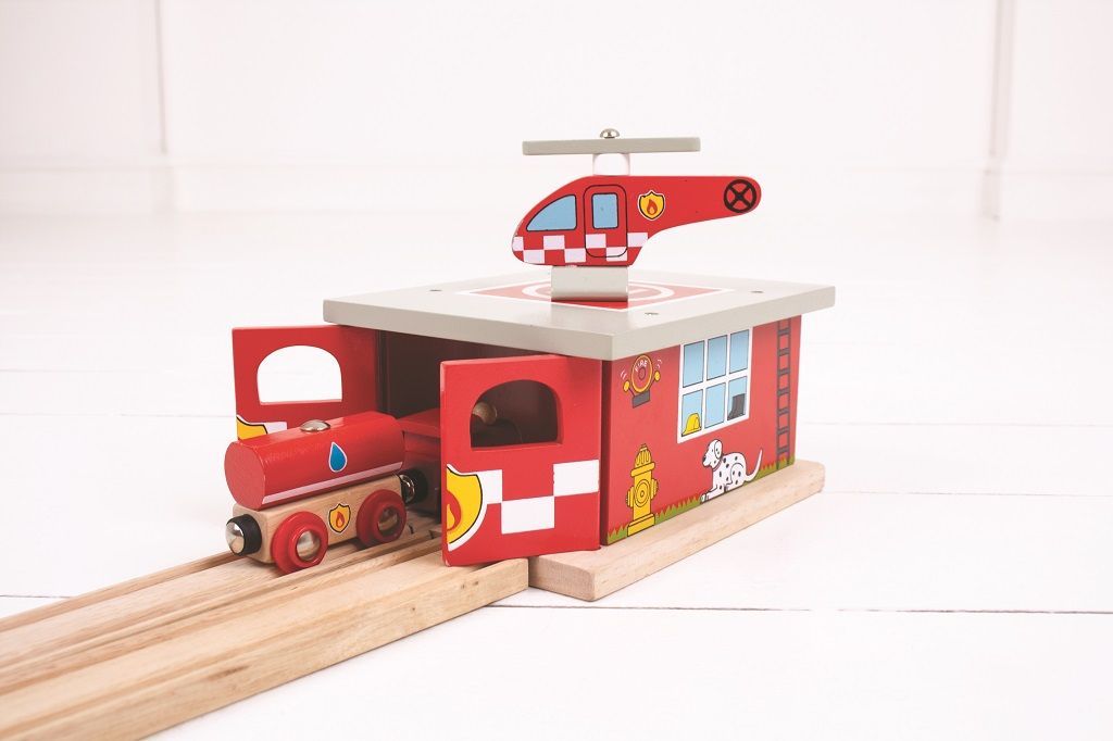Bigjigs Rail Depo hasičská stanice - obrázek 22
