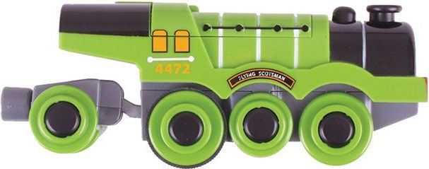 Bigjigs Rail Elektrická lokomotiva Flying Scotsman zelená - obrázek 1