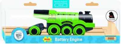 Bigjigs Rail Elektrická lokomotiva Flying Scotsman zelená - obrázek 6