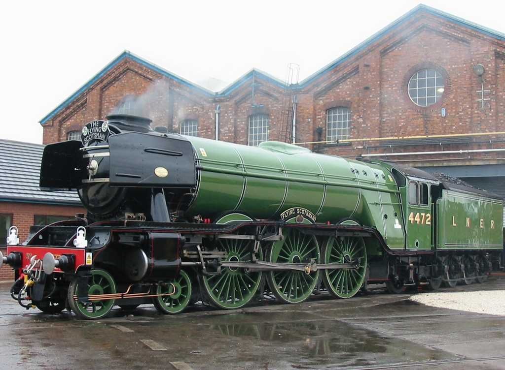 Bigjigs Rail Elektrická lokomotiva Flying Scotsman zelená - obrázek 9