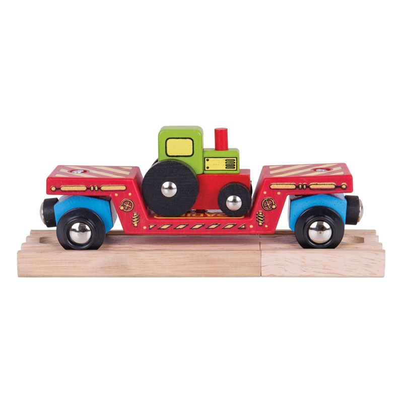 Bigjigs Rail Vagon s traktorem + 2 koleje - obrázek 13