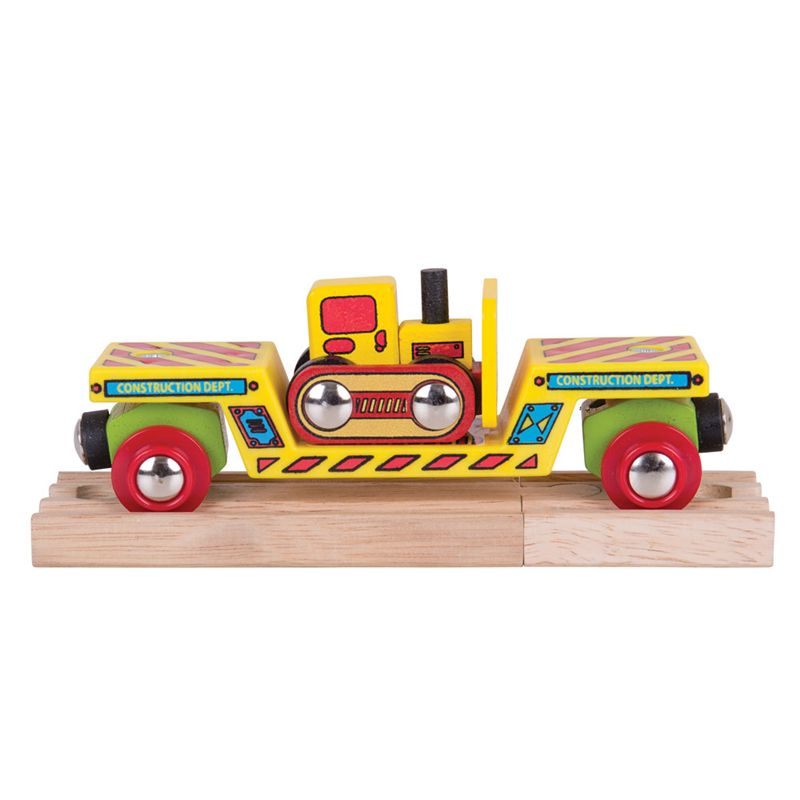 Bigjigs Rail Vagon s buldozerem + 2 koleje - obrázek 10