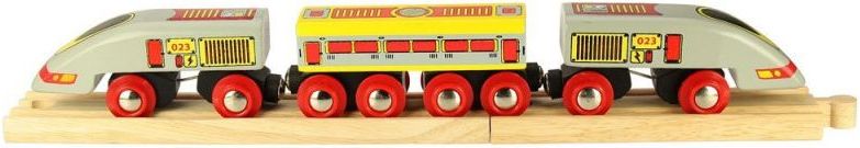 Bigjigs Rail Rychlík Eurostar + 3 koleje - obrázek 1