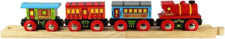 Bigjigs Rail Osobní vlak + 3 koleje - obrázek 1