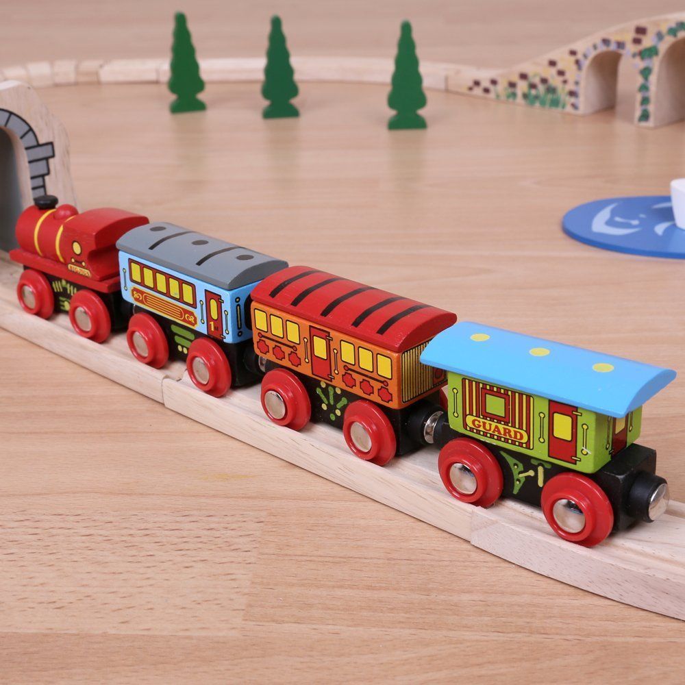 Bigjigs Rail Osobní vlak + 3 koleje - obrázek 5