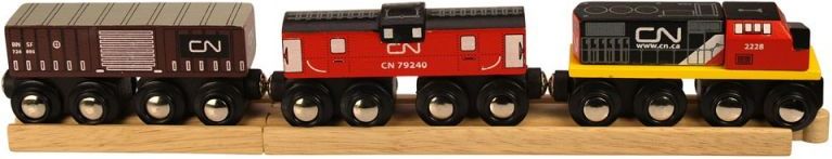 BIGJIGS RAIL Bigjigs Rall CN nákladní vlak + koleje - obrázek 1