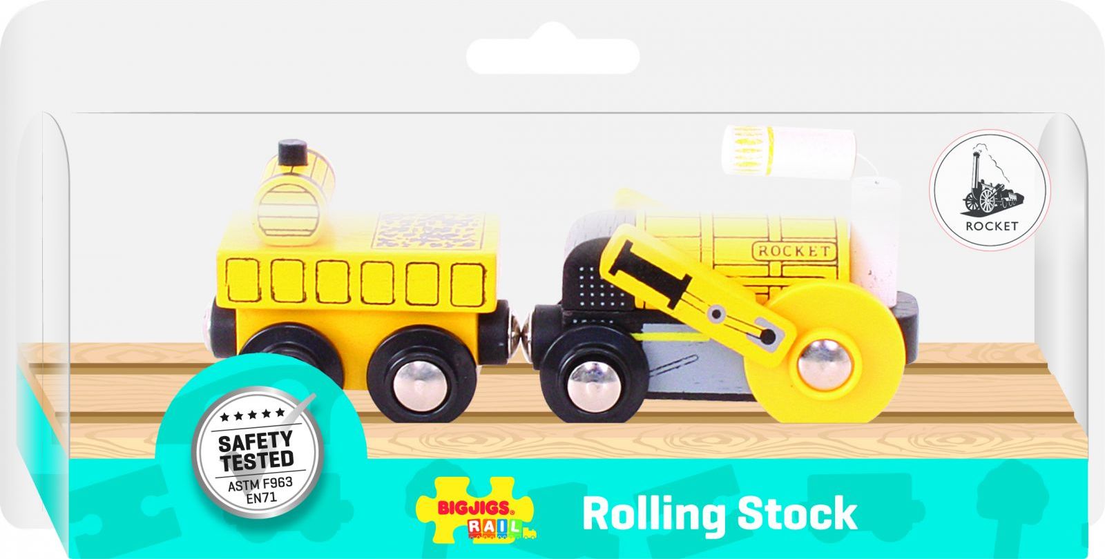 BIGJIGS RAIL Bigjigs Rall CN nákladní vlak + koleje - obrázek 13