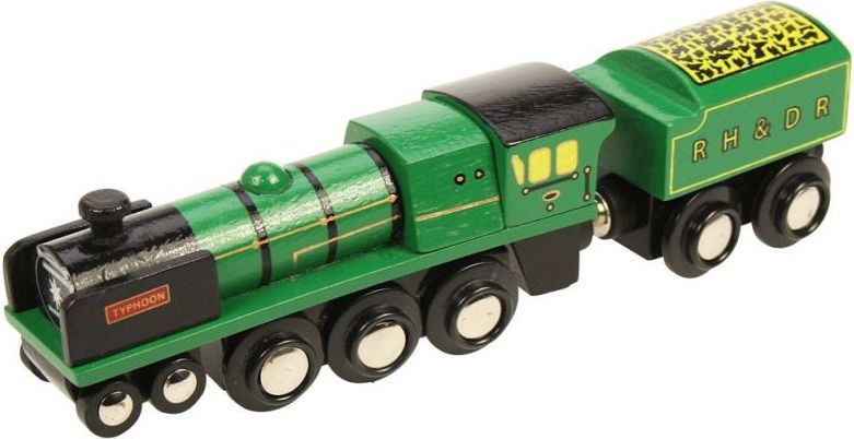 Bigjigs Rail Dřevěná replika lokomotivy RH&DR Typhoon - obrázek 1