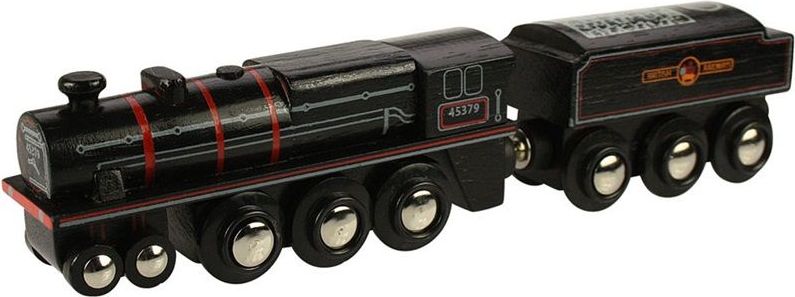 Bigjigs Rail Dřevěná replika lokomotivy Black 5 engine - obrázek 5