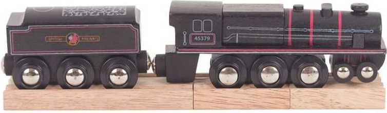 Bigjigs Rail Dřevěná replika lokomotivy Black 5 engine - obrázek 9