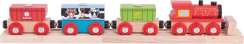 Bigjigs Rail Vlak s potravinama - obrázek 1