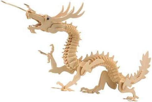 Woodcraft construction kit Woodcraft Dřevěné 3D puzzle velký drak - obrázek 3