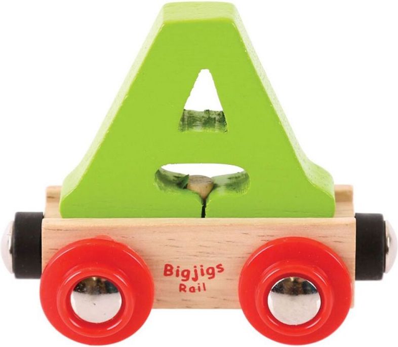 Bigjigs Rail vagónek dřevěné vláčkodráhy - Písmeno A - obrázek 5