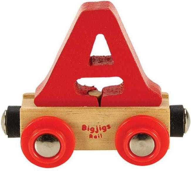 Bigjigs Rail vagónek dřevěné vláčkodráhy - Písmeno A - obrázek 10