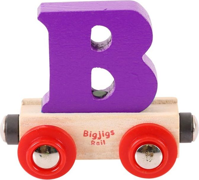 Bigjigs Rail vagónek dřevěné vláčkodráhy - Písmeno B - obrázek 1