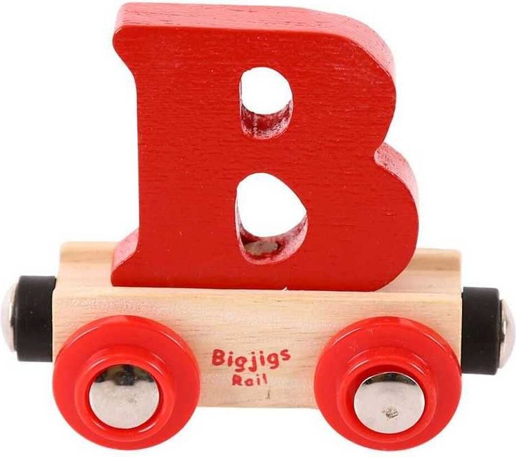 Bigjigs Rail vagónek dřevěné vláčkodráhy - Písmeno B - obrázek 8