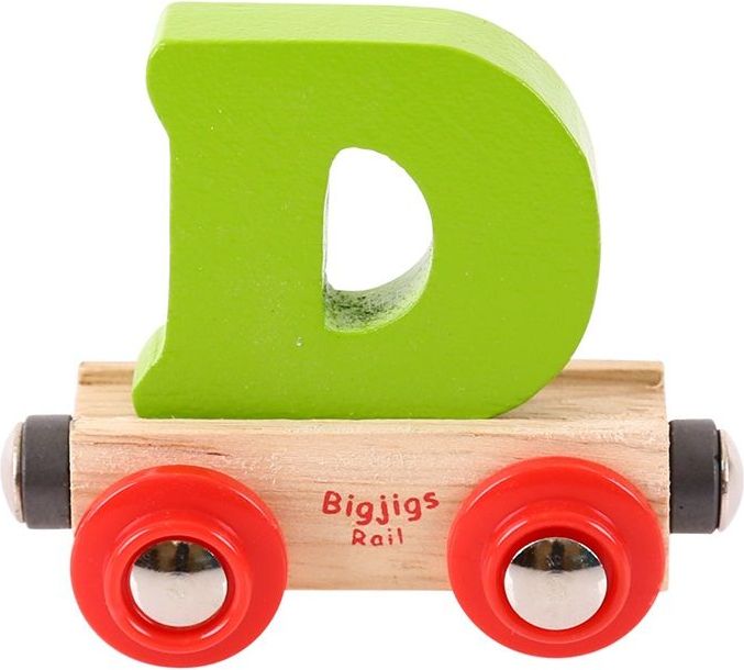 Bigjigs Rail vagónek dřevěné vláčkodráhy - Písmeno D - obrázek 1