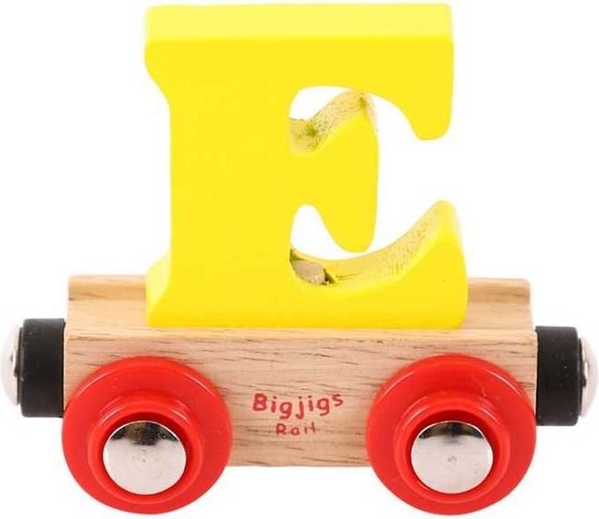 Bigjigs Rail vagónek dřevěné vláčkodráhy - Písmeno E - obrázek 4