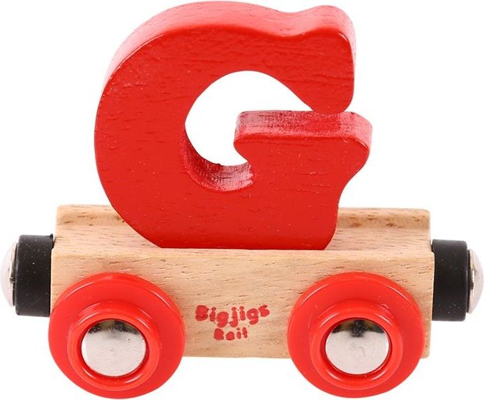 Bigjigs Rail vagónek dřevěné vláčkodráhy - Písmeno G - obrázek 1