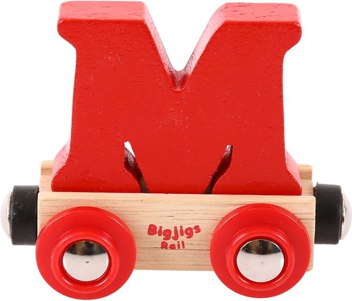 Bigjigs Rail vagónek dřevěné vláčkodráhy - Písmeno M - obrázek 1