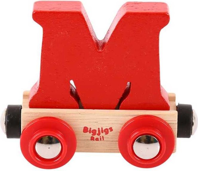 Bigjigs Rail vagónek dřevěné vláčkodráhy - Písmeno M - obrázek 5