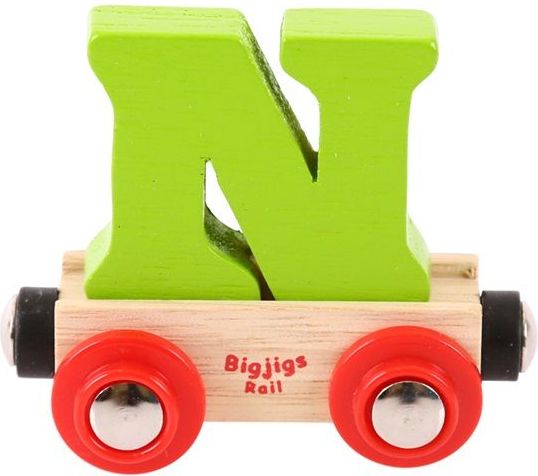 Bigjigs Rail vagónek dřevěné vláčkodráhy - Písmeno N - obrázek 1