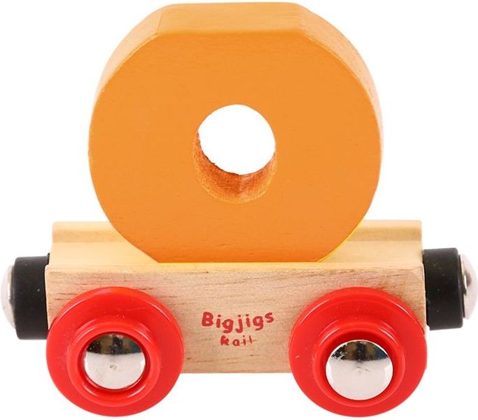 Bigjigs Rail vagónek dřevěné vláčkodráhy - Písmeno O - obrázek 1