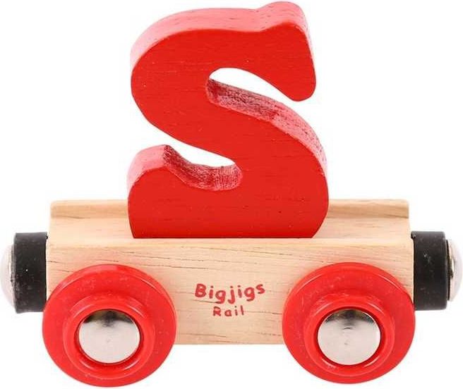 Bigjigs Rail vagónek dřevěné vláčkodráhy - Písmeno S - obrázek 5