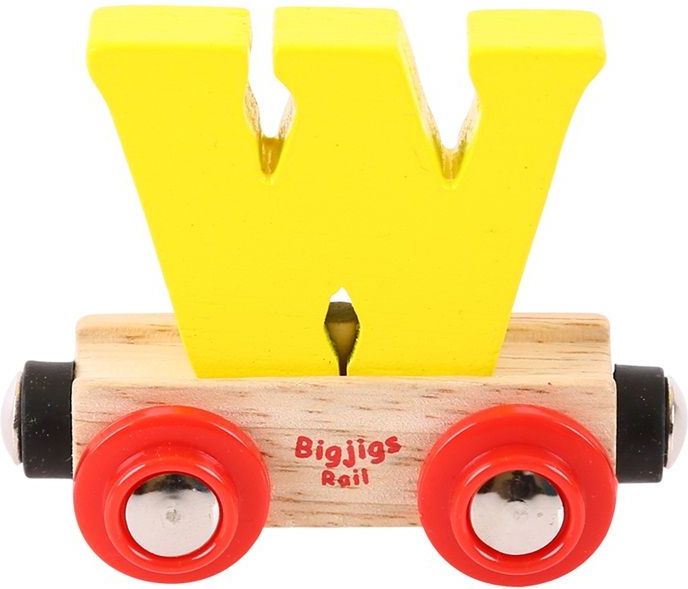 Bigjigs Rail vagónek dřevěné vláčkodráhy - Písmeno W - obrázek 1
