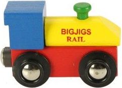 Bigjigs Rail dřevěná vláčkodráha - Lokomotiva - obrázek 1