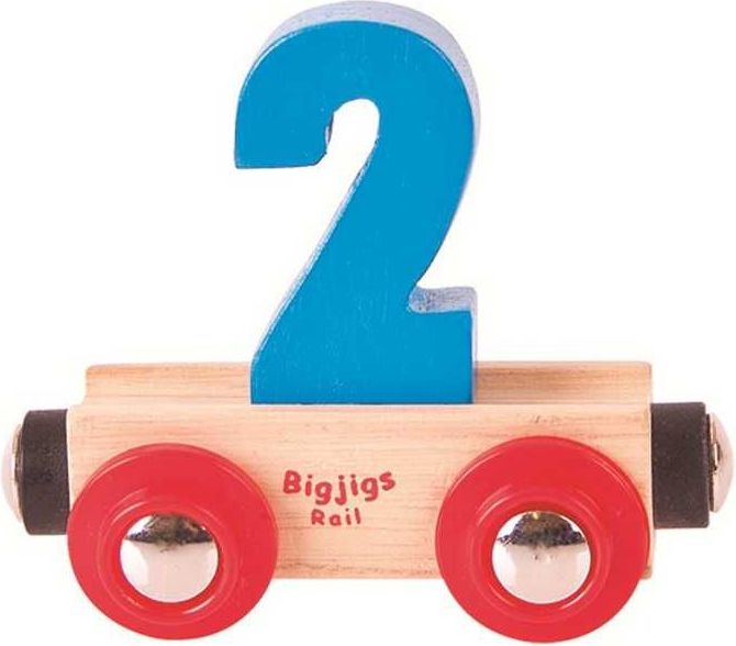 Bigjigs Rail vagónek dřevěné vláčkodráhy - Číslo 2 - obrázek 5