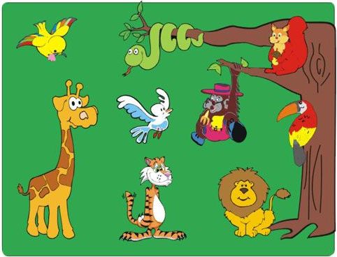 Vkládačky Dřevěné vkládací puzzle zvířata - obrázek 1