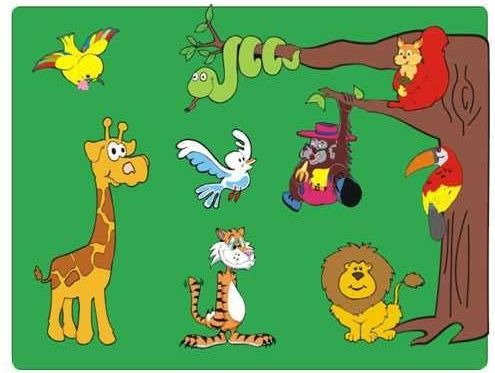 Vkládačky Dřevěné vkládací puzzle zvířata - obrázek 2