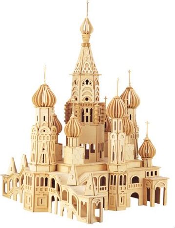 Woodcraft construction kit Woodcraft Dřevěné 3D puzzle kostel Petersburg - obrázek 1