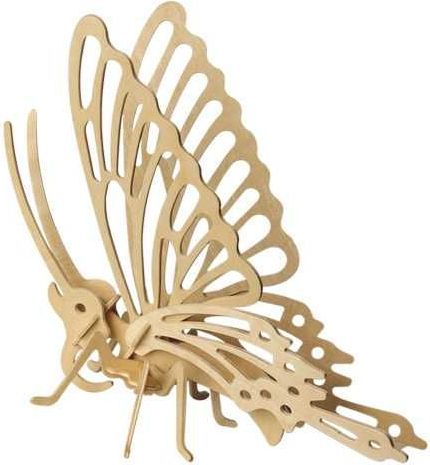 Woodcraft construction kit Woodcraft Dřevěné 3D puzzle motýl - obrázek 3