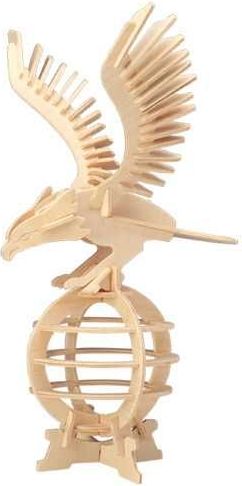 Woodcraft construction kit Woodcraft Dřevěné 3D puzzle orel - obrázek 3