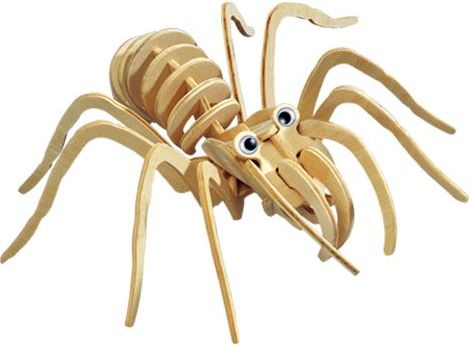 Woodcraft construction kit Woodcraft Dřevěné 3D puzzle tarantule - obrázek 1