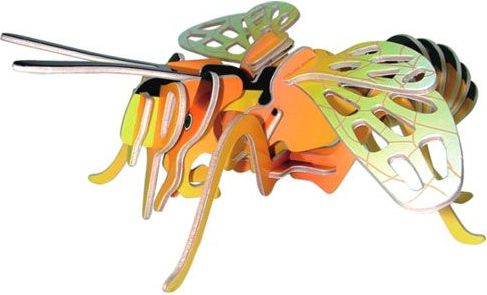 Woodcraft construction kit Woodcraft Dřevěné 3D puzzle malá včela - obrázek 1