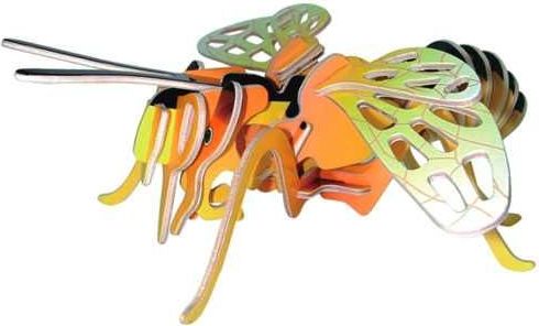 Woodcraft construction kit Woodcraft Dřevěné 3D puzzle malá včela - obrázek 2